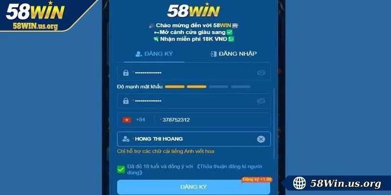 Đăng ký qua trang web của nhà cái 